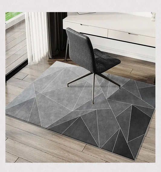 VIKAMA Tapete simples para cadeira de e-sports, tapete para mesa de estudo, cadeira giratória de computador, tapete para quarto, tapete para pés sujos, decoração para casa