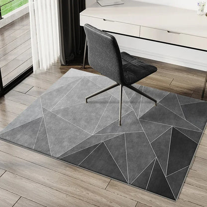 VIKAMA Tapete simples para cadeira de e-sports, tapete para mesa de estudo, cadeira giratória de computador, tapete para quarto, tapete para pés sujos, decoração para casa