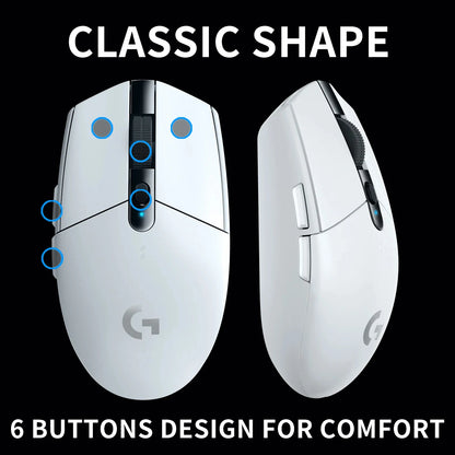 Wireless G304 /G305 Mouse Bateria de longa duração, perfeita para trabalho de escritório e sessões de jogos.