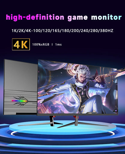 Monitor gamer de 27 polegadas, 1K, 280Hz, com design moderno e retroiluminação LED para entusiastas de eSports.