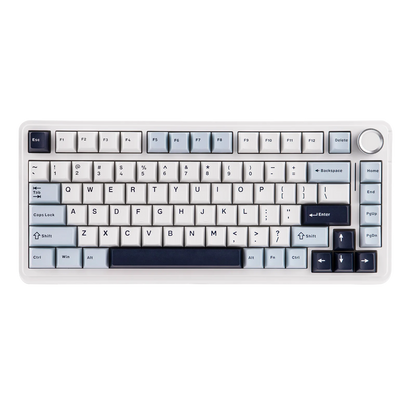EPOMAKER 75% QWERTY Layout Hot-Swap Gasket-Mounted Wired/2.4GHz/Bluetooth Wireless Mechanical Keyboard RGB Backlight