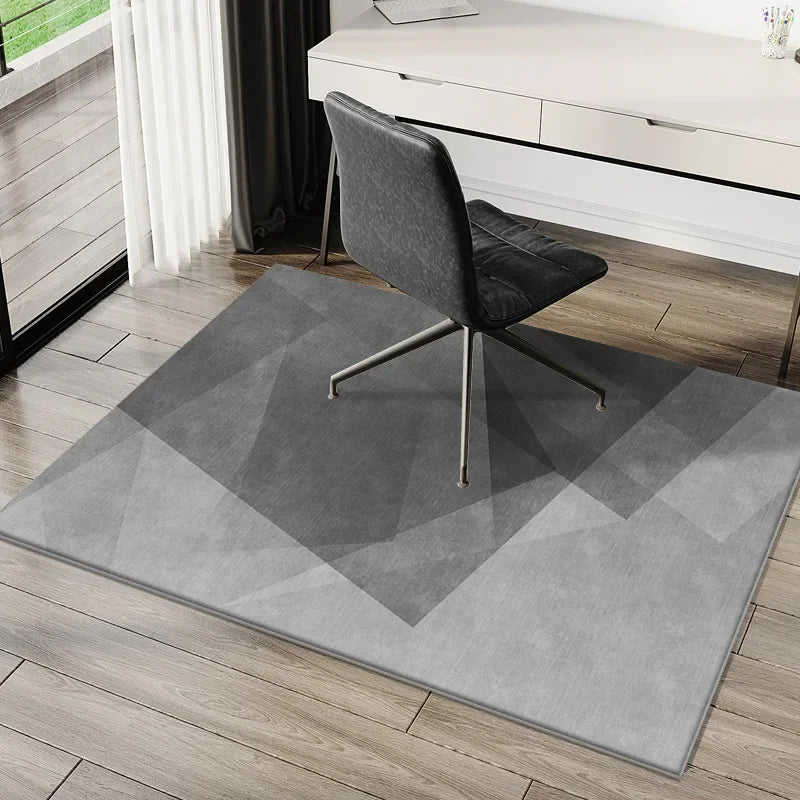 VIKAMA Tapete simples para cadeira de e-sports, tapete para mesa de estudo, cadeira giratória de computador, tapete para quarto, tapete para pés sujos, decoração para casa