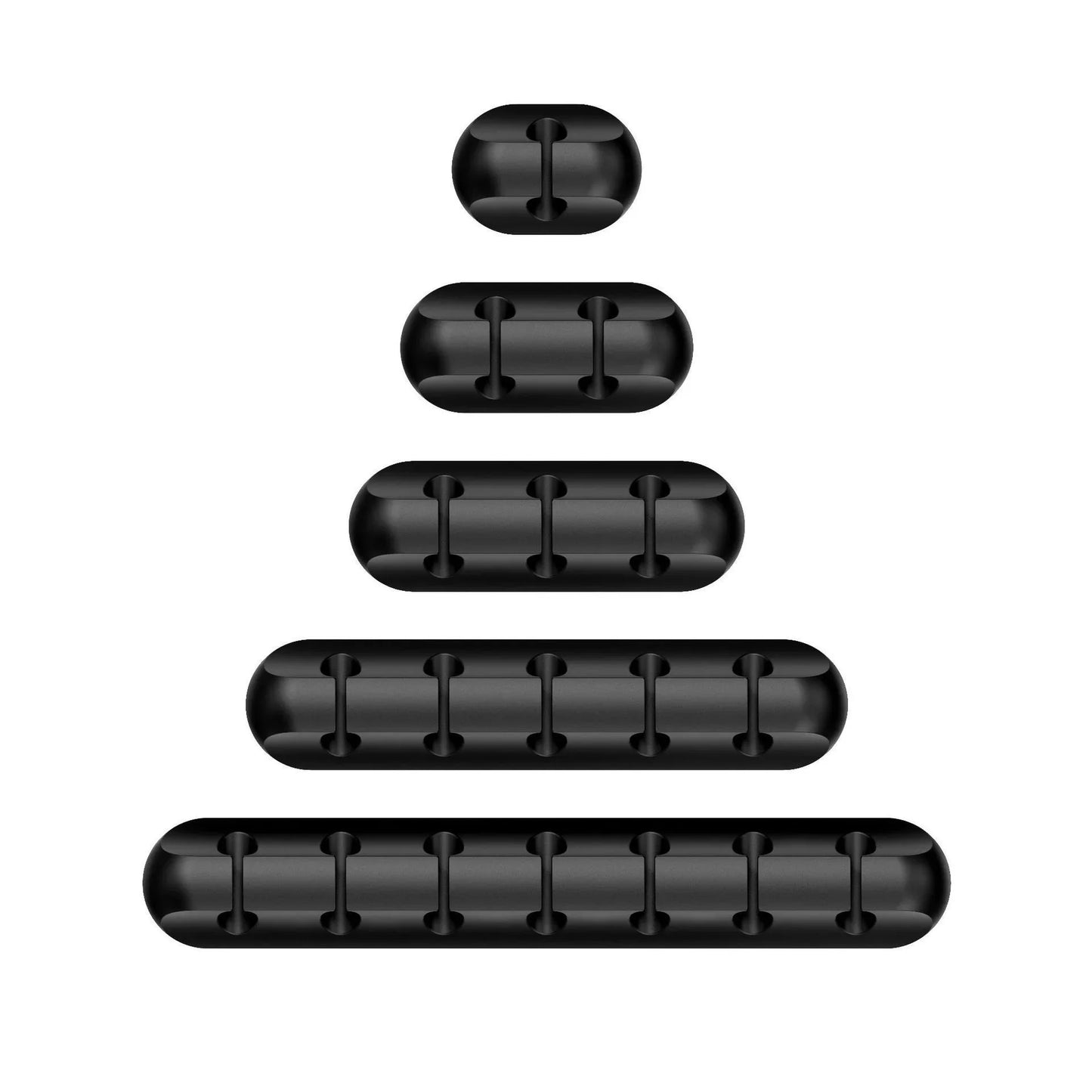 Organizador de Cabo USB de Silicone, Enrolador de Cabo de Carregamento USB, Clipes Organizadores para Cabos de Mesa, Suporte para Cabos de Mouse e Fones de Ouvido