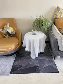 VIKAMA Tapete simples para cadeira de e-sports, tapete para mesa de estudo, cadeira giratória de computador, tapete para quarto, tapete para pés sujos, decoração para casa