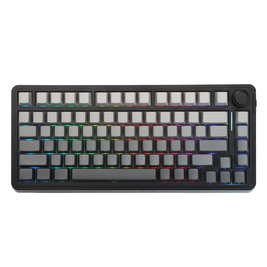 EPOMAKER 75% QWERTY Layout Hot-Swap Gasket-Mounted Wired/2.4GHz/Bluetooth Wireless Mechanical Keyboard RGB Backlight