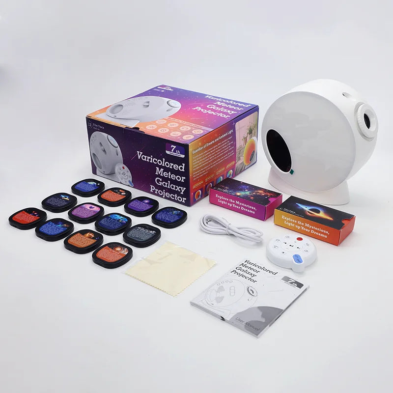Projetor Galáxia Planetário Luz Noturna Meteoro 13 em 1 Projetor Ultra Nítido para Decoração de Quarto Presente
