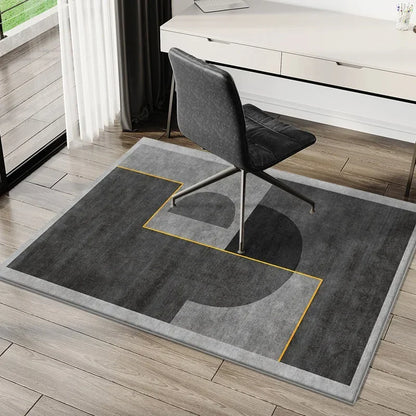 VIKAMA Tapete simples para cadeira de e-sports, tapete para mesa de estudo, cadeira giratória de computador, tapete para quarto, tapete para pés sujos, decoração para casa