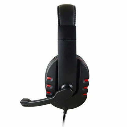 Fones de ouvido com fio de 3,5 mm para jogos, compatíveis com PS4, PlayStation 4, PC e computador, com microfone.