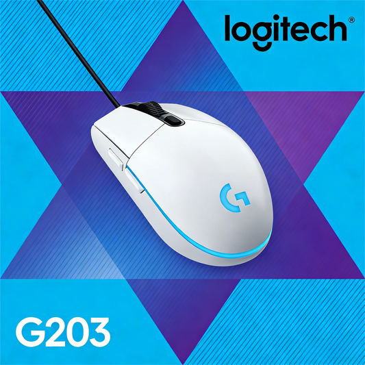 Logitech G203 Wired Mouse Gamer, Esports-Grade, 6 Programmable Buttons & Multi-Color for Competitive Games