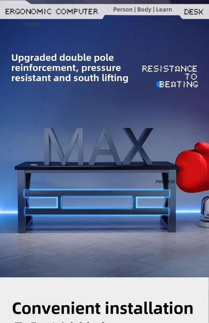 Mesas de computador nórdicas em fibra de carbono para casa, escritório, quarto, estudantes, para alugar, estilo simples, para jogos de eSports.