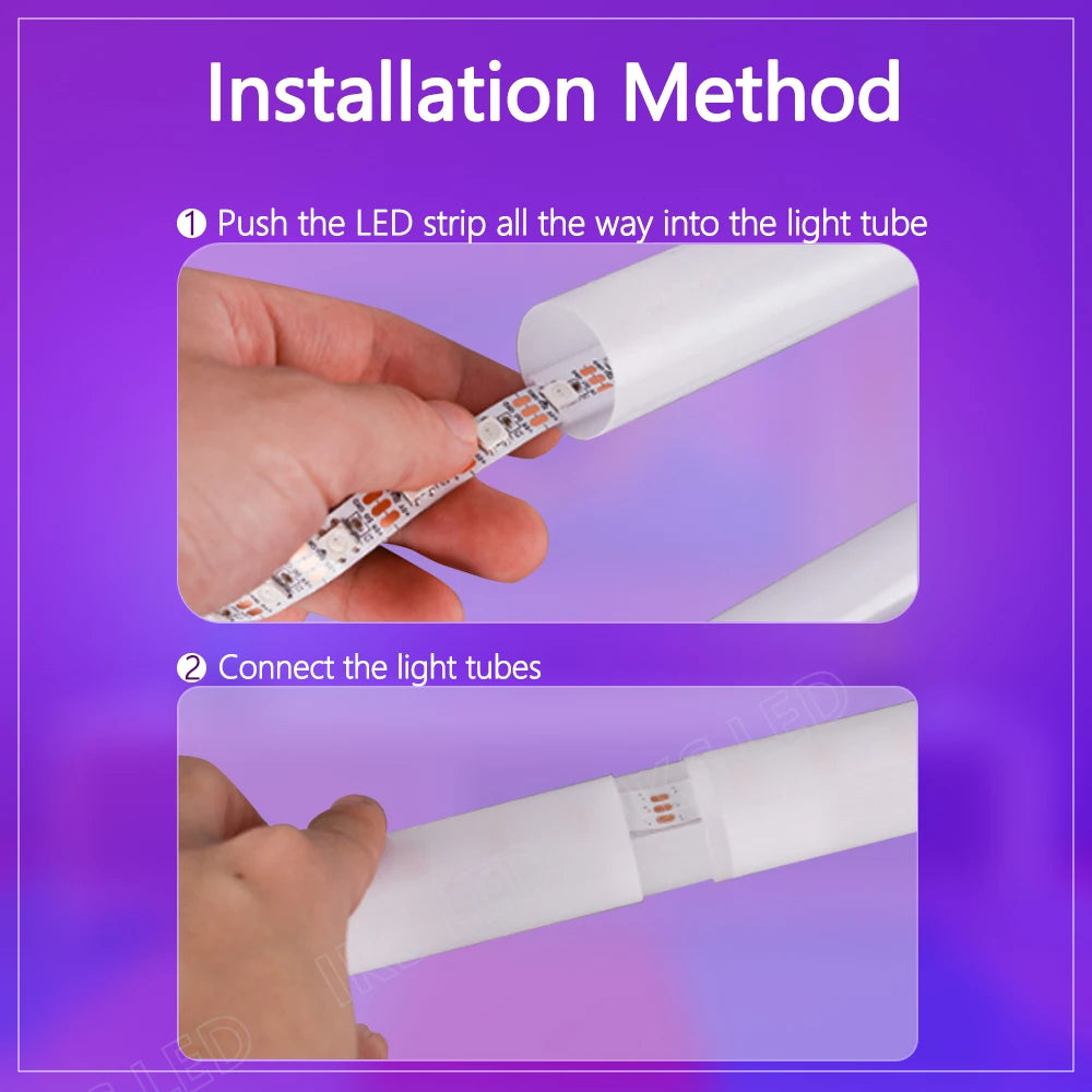 Luminária de chão LED RGB de 120 cm, moderna, para cantos, com design aconchegante, ideal para decoração de interiores. Controle remoto inteligente por aplicativo.
