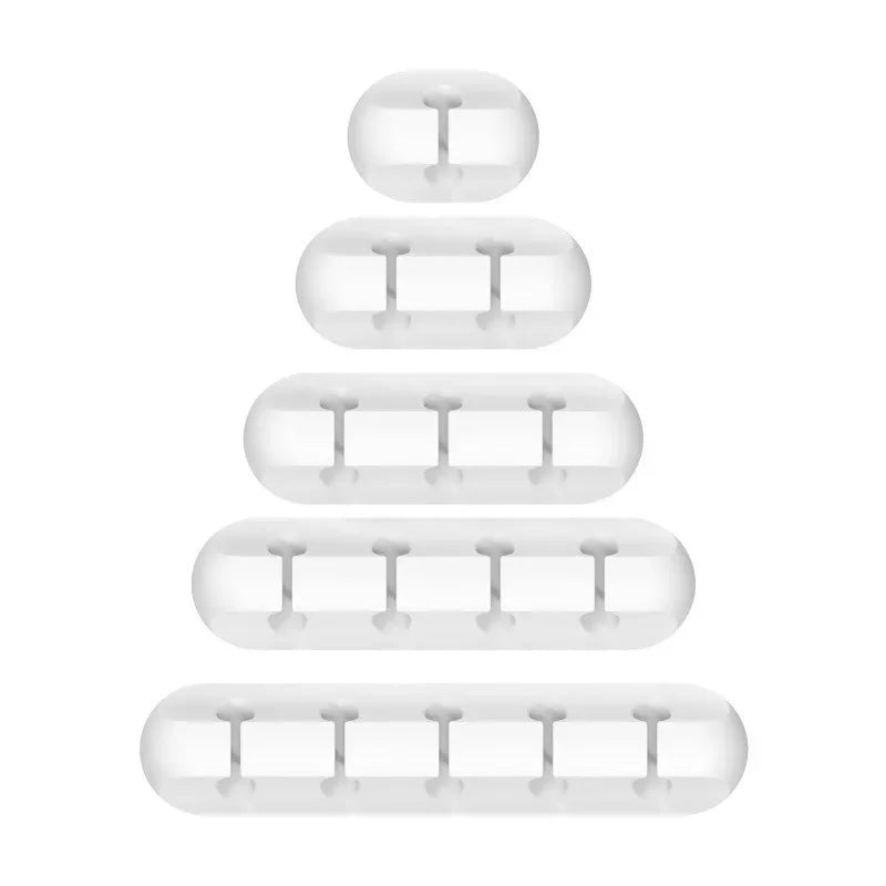 Organizador de Cabo USB de Silicone, Enrolador de Cabo de Carregamento USB, Clipes Organizadores para Cabos de Mesa, Suporte para Cabos de Mouse e Fones de Ouvido