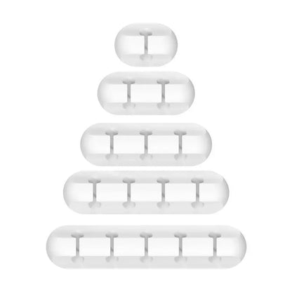 Organizador de Cabo USB de Silicone, Enrolador de Cabo de Carregamento USB, Clipes Organizadores para Cabos de Mesa, Suporte para Cabos de Mouse e Fones de Ouvido