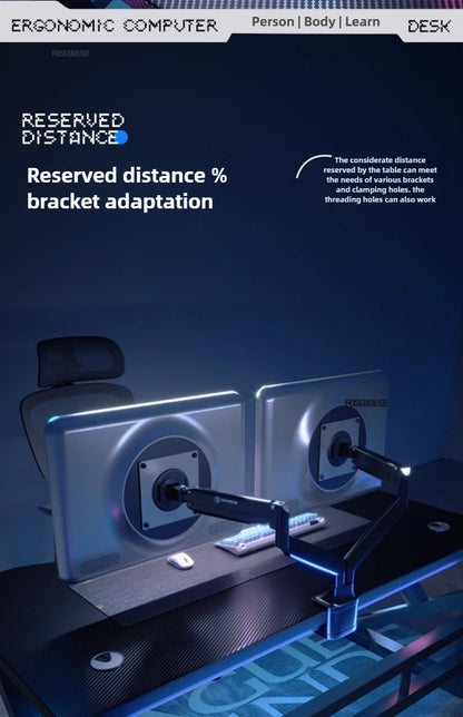 Mesas de computador nórdicas em fibra de carbono para casa, escritório, quarto, estudantes, para alugar, estilo simples, para jogos de eSports.