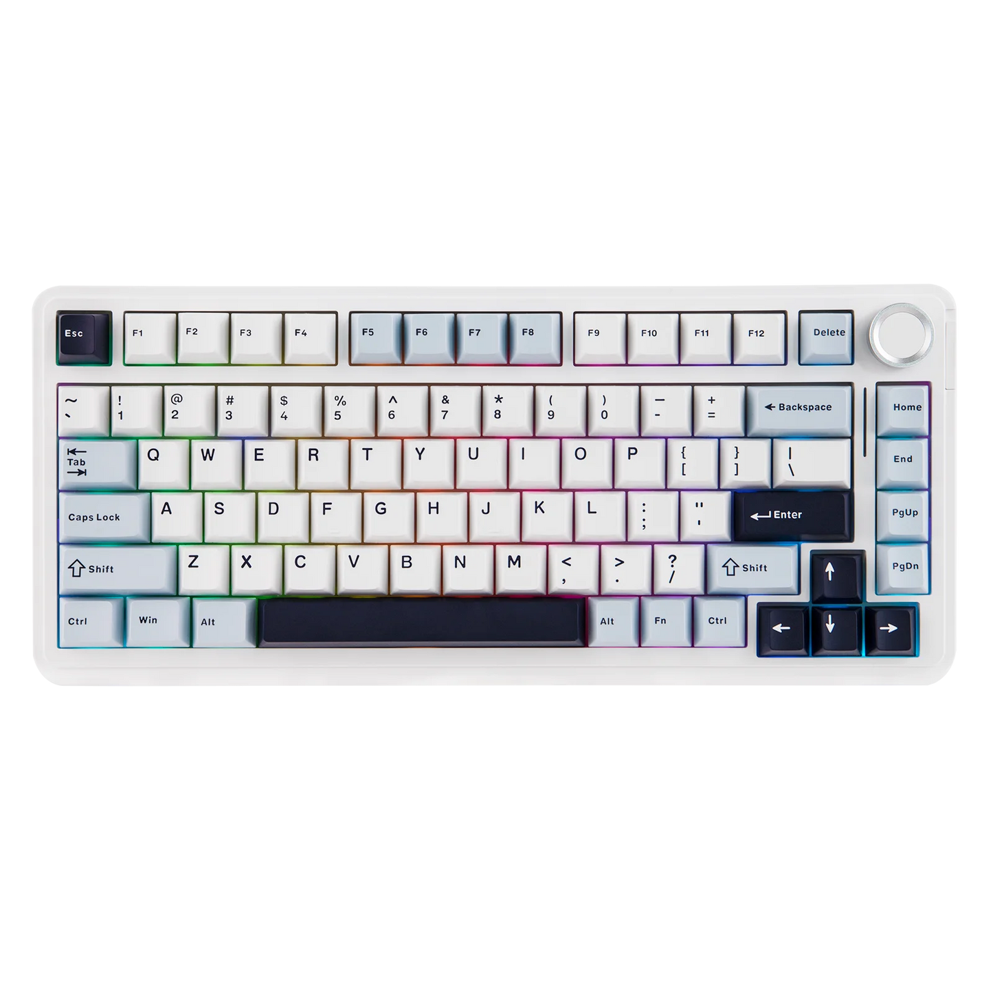 EPOMAKER 75% QWERTY Layout Hot-Swap Gasket-Mounted Wired/2.4GHz/Bluetooth Wireless Mechanical Keyboard RGB Backlight