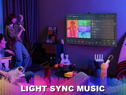 Luminária de teto LED com dimerização remota, brilho inteligente RGB, iluminação Tuya, Bluetooth, decoração de interiores, Alexa, painel de teto LED