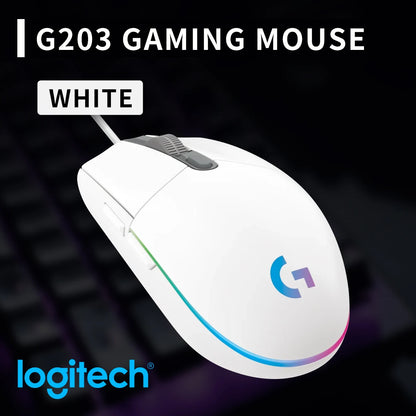 Logitech G203 Wired Mouse Gamer, Esports-Grade, 6 Programmable Buttons & Multi-Color for Competitive Games