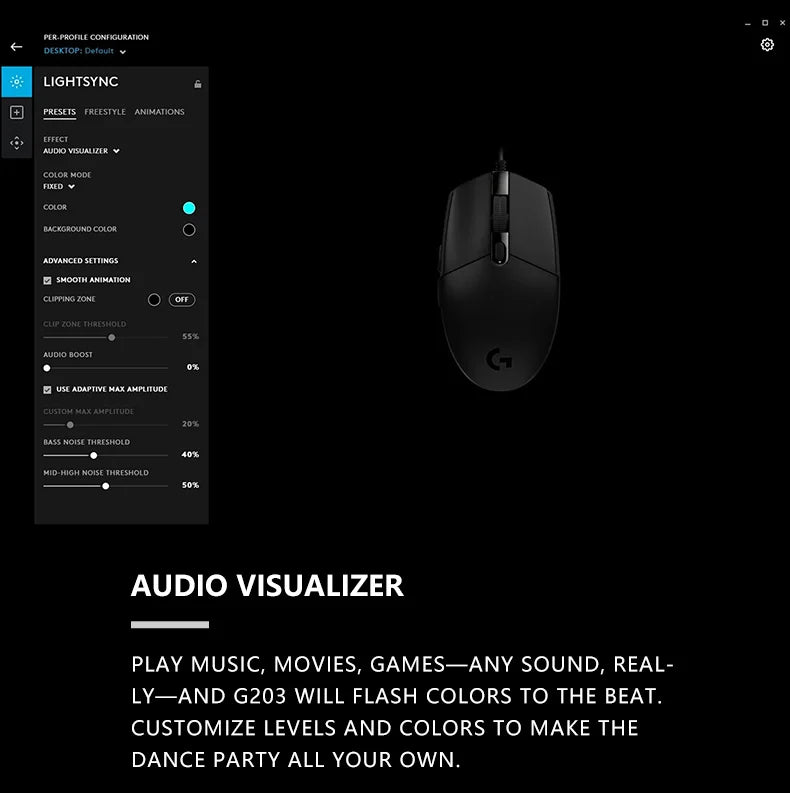 Logitech G203 Wired Mouse Gamer, Esports-Grade, 6 Programmable Buttons & Multi-Color for Competitive Games