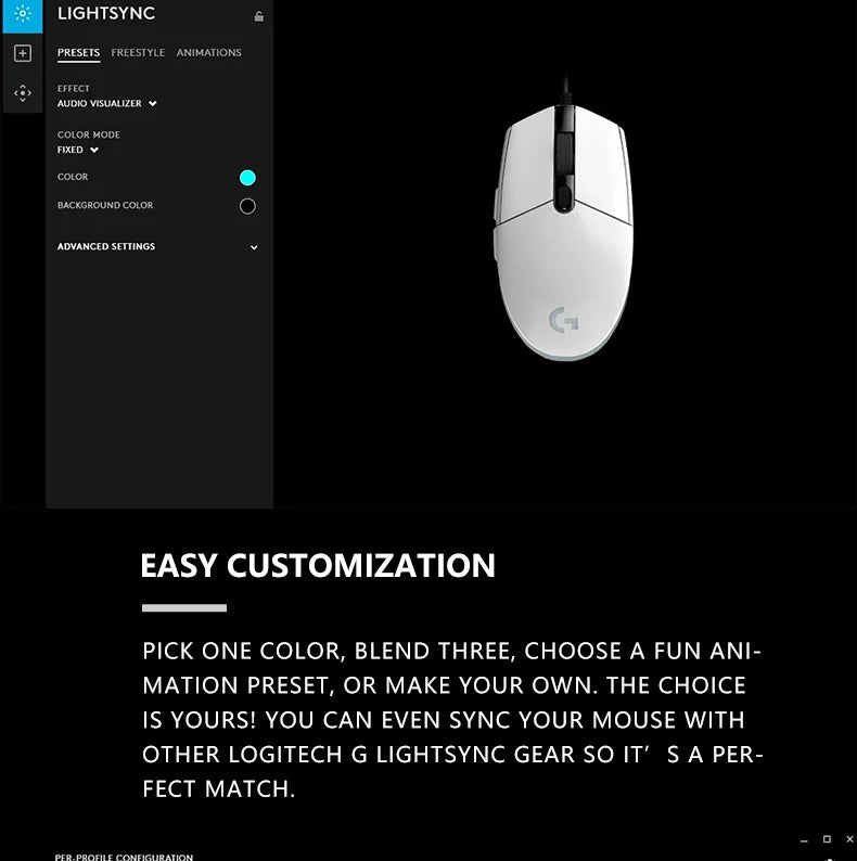 Logitech G203 Wired Mouse Gamer, Esports-Grade, 6 Programmable Buttons & Multi-Color for Competitive Games