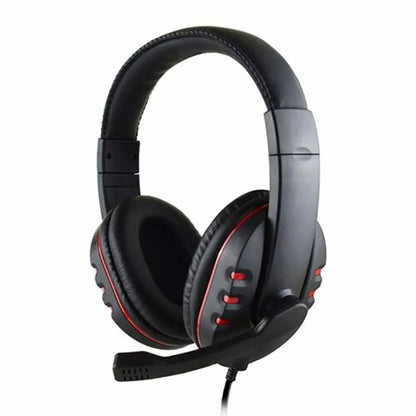 Fones de ouvido com fio de 3,5 mm para jogos, compatíveis com PS4, PlayStation 4, PC e computador, com microfone.
