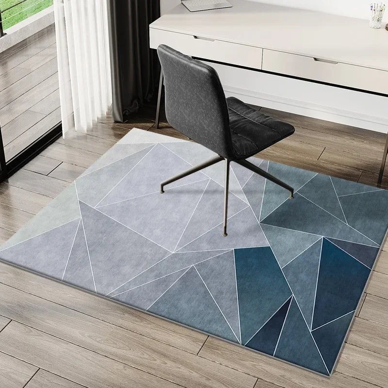 VIKAMA Tapete simples para cadeira de e-sports, tapete para mesa de estudo, cadeira giratória de computador, tapete para quarto, tapete para pés sujos, decoração para casa