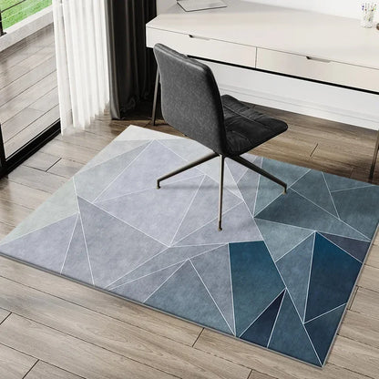 VIKAMA Tapete simples para cadeira de e-sports, tapete para mesa de estudo, cadeira giratória de computador, tapete para quarto, tapete para pés sujos, decoração para casa
