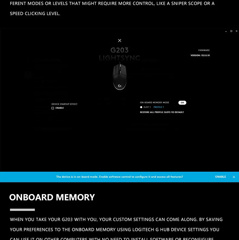 Logitech G203 Wired Mouse Gamer, Esports-Grade, 6 Programmable Buttons & Multi-Color for Competitive Games