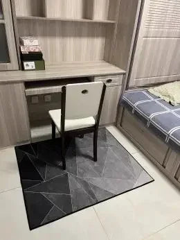 VIKAMA Tapete simples para cadeira de e-sports, tapete para mesa de estudo, cadeira giratória de computador, tapete para quarto, tapete para pés sujos, decoração para casa
