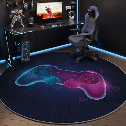 VIKAMA Tapete para cadeira de computador, cadeira giratória para sala de jogos, almofada silenciosa, cadeira de escritório, tapete lavável, decoração para casa