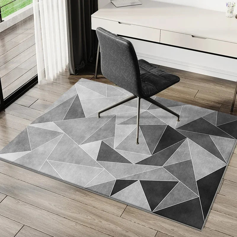 VIKAMA Tapete simples para cadeira de e-sports, tapete para mesa de estudo, cadeira giratória de computador, tapete para quarto, tapete para pés sujos, decoração para casa