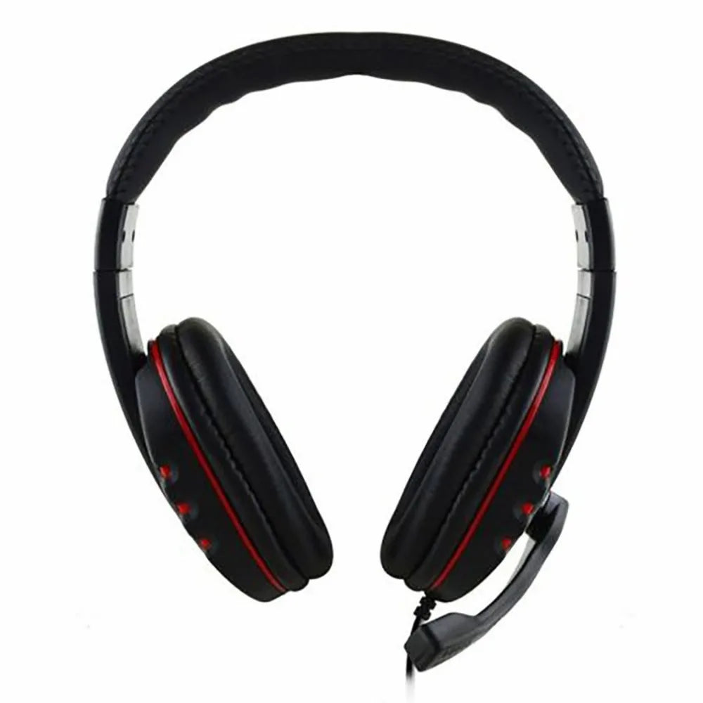 Fones de ouvido com fio de 3,5 mm para jogos, compatíveis com PS4, PlayStation 4, PC e computador, com microfone.