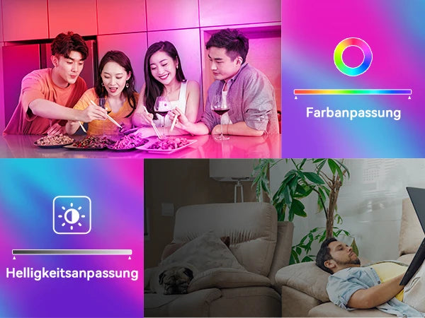 Luminária de teto LED com dimerização remota, brilho inteligente RGB, iluminação Tuya, Bluetooth, decoração de interiores, Alexa, painel de teto LED