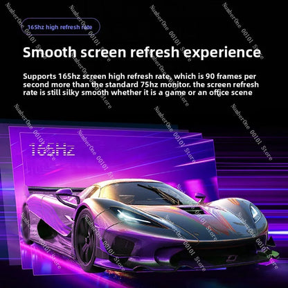 Tela curva de 34 polegadas - Tela 4K 165Hz com curvatura 1500R para uma experiência imersiva e ampla.